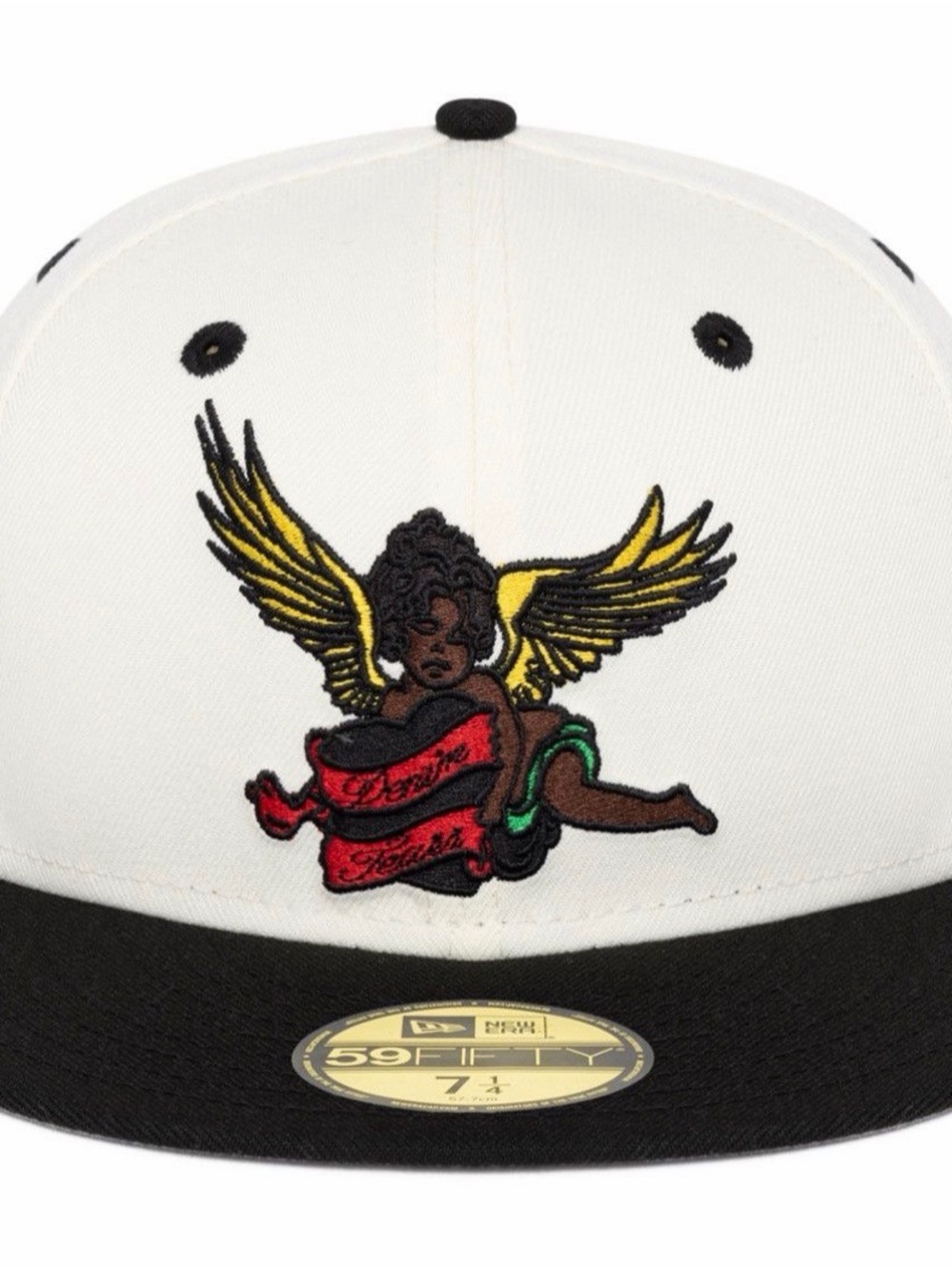 Denim Tears Black Cherub New Era Fitted Hat Cap Sealed DS